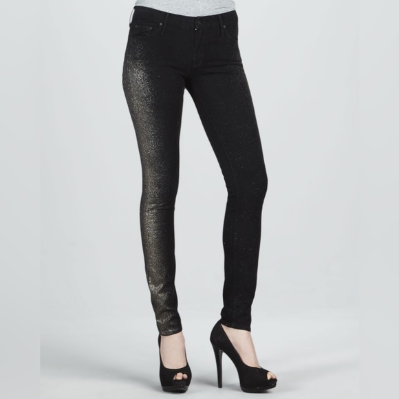 MOTHER Denim The Looker Skinny in All That Glitters is Gold - Picture 3 of 11